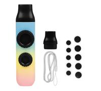 Portable Musical Instrument Kazoos Lightweight Design ABS Material Convenient Travel Camping Educational Use Double