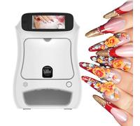 Portable Nail Art Printer-with WiFi, 3D Touch Screen Mobile Nail Printing Machine for Home Usage Nail Salon, HD Painting, Automatic Smart Art Nail Printer, DIY Pattern Printing Tools