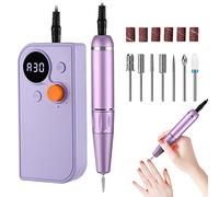 Portable Nail Drill Kit Rechargeable 30000 RPM Electric Professional Cordless Efile Nail Drill Machine Set for Acrylic Nails, Polishing, Manicure Pedicure Tool