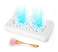 Portable Nail Dust Collector: Nail Dust Extractor- Electric Nail Dust Suction Machine for Acrylic Nail Polishing - Dust Collector Nail Salon-Nail Art Tools with Nail Brushes for Cleaning Nails