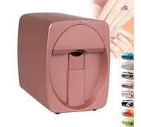 Portable Nail Printer Machine, Digital Mobile Nail Art Printer, App Control Nail Painting Machine, 30s Done, for Beauty Personal Care(Rose Gold)