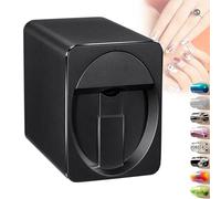 Portable Nail Printer Machine, Digital Mobile Nail Art Printer, App Control Nail Painting Machine, 30s Done, for Beauty Personal Care(Black)