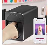 Portable Nail Printer with Metal Shell, Nail Printer Machine, 30s Done, Printing and Rying As One,Support WiFi/DIY/USB for Nail Lovers Home Usage Nails Salon (Black)