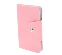 Portable Nail Printing Template Holder, PU Pouch with 20 Slots Pink | Easy Open and Close Design, Compact Organiser Fashionable Style Simple for Nail Art Stickers