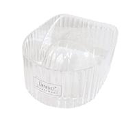 Ｚｉａｌｏｆｉ Portable Nail Soaking Bowl, Shell Shape Nail Gel Removal Remover Bowl for Manicure, Nail Cleaning, Clear