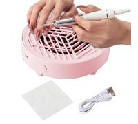 Portable Nail Vacuum - Compact Manicure Dust Extractor, USB Powered Nail Suction | Professional Salon Collection System Technology, Cordless Acrylic Filing Debris Capture Equipment Array
