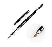Portable Nails Brush Manicure Tools With Flexible Nylon Bristles For Salon Or Home Use French Nails Designs Aluminum Tube Nail Brush