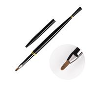 Portable Nails Brush Manicure Tools With Flexible Nylon Bristles For Salon Or Home Use French Nails Designs Aluminum Tube Nail Brush