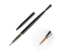 Portable Nails Brush Manicure Tools With Flexible Nylon Bristles For Salon Or Home Use French Nails Designs Aluminum Tube Nail Brush