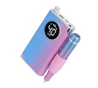 Portable Nails Drill 40000 RPM Rechargeable Electric Nails File Machine E File for Acrylic Gel Polishing Removing Cordless E-File Nail Drill Kit with Nail Bits