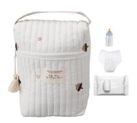 Portable Nappy Bag - Cartoon Baby Bag, Compact Soft for Bottles, Wipes, Clothes, Small Accessories, Mobile Phone Travel Carrier Storage, Care Trolley for Children's Room