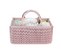 Portable Nappy Caddy Basket - Soft Felt Organiser Tote, Lightweight Handle Carrier | Baby Nappy Changing Storage Box (for Windscreen Wipers, Toys, Lotions, Cream), Baby Room Divider Holder