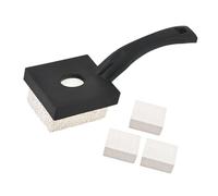 Portable Natural Pumice Stone Cleaning Brush with PP Handle, B | Multipurpose Cleaning for Kitchen Bathroom Appliances, BBQ Grill and Camping Gear, Tackling Hard to Clean Areas