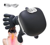 Portable Neck Back Massager - Muscle Relax, Heated Body Relaxation Equipment with Three Massage Settings, Simulated Human Hand System, Compact Electric Device for Daily
