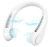 Portable Neck Fan,Bladeless USB Mini Fan with 360°Airflow,Cooling Summer Vaneless Hanging Neck Fans Three-speeds Change for Working, Cooking, Travel, Sports Carry, Outdoor Activities
