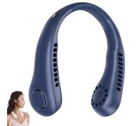 Portable Neck Fans, Rechargeable Bladeless USB Personal Cooling Fan with 5 Speeds, One-Second Cooling, Hands-Free Wearable Neck Fan, 360° Airflow Quiet Fan for Travel Office Use
