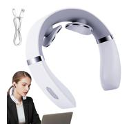 Portable Neck Massager - Rechargeable Heat Therapist, Cervical Spine Massager | Mini Therapist for Neck Pain Relief, Electric Mass Device