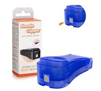 Portable Needle Clipper & Sharps Storage Tool, Large Capacity Metal Tip Cutter for Safe Disposal, Fits 28-32 Gauge Fine Needles, Compact Travel-Friendly Design, Dark Blue