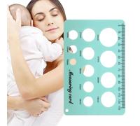 Portable Nipple Measuring Card - Breast Pump Flange Measuring Tool, Pump Sizing Card | Accurate Flange Guide Measurement Tool, Breastfeeding Accessory for New Moms, Nursing, and Pumping Comfort