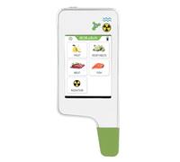 Portable Nitrate Tester, 0-999mg/kg Probe Recognition and Precise Food Radiation Detector for Fruit and Vegetables (White)