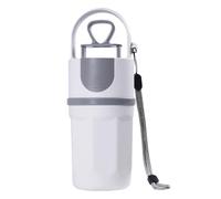 Portable No Touch Dog Poop Tongs with Bag Dispenser,Animal Poop Gripper Handheld Puppy Poop Shovel Dog Waste Picker for Walks,Camping,Garden,Park,All Dog Breeds (Gray)