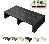 Portable Non-Slip Wooden Step Stool with Rubber Pad - Ideal for Bedroom, Kitchen, Bathroom & Office Use - Versatile Indoor & Outdoor Seating Solut