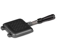 PORTABLE NON STICK TOASTED SANDWICH WAFFLE MAKER HOTPLATE has iron plate. CROQUE