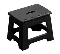 Portable NonSlip Folding Step Stool with HandleSpaceSaving Design for Indoor/Outdoor Use Lightweight &Multiple Color Opts Available (Small Black)