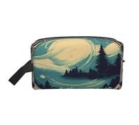 Portable Not All Who Wander are Lost 1 Print Toiletry Bag,Multi Functional Lightweight Large Capacity Storage Pouch