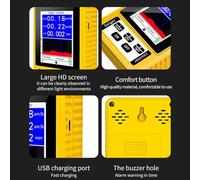 Portable Nuclear Radiation Detector, Digital Display X-ray Gamma Beta Tester With Alarm Modes And Backlight On/off Button, For Home, Office, Outdoor