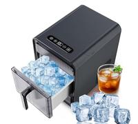 Portable Nugget Ice Maker, Self-Cleaning Compact Ice Machine for Home, Kitchen, RV, Camping, and Apartments - Efficient and Convenient Ice Production