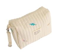Portable Nursery Nappy Caddy - Soft Cotton Storage Bag for Baby Changing Gear, Spacious Tote for Wipes, Feeding Bottles, Toys, Clothing, Stroller Basket Use, Daycare Organiser Pouch, Travel