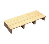 Portable One Step Stool, Non-Slip Wooden Step Stool for Bedroom, Bathroom, Kitchen, 250kg Capaci, No Assembly Required, Color B, Size 120x30x15cm
