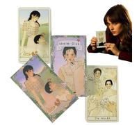 Portable Oracle Deck - Beginner Guide Set, 8x5cm Mini Cards with Durable Finish, Premium Card Material, Divination Kit with Easy Interpretation, Oracle Cards for Spiritual Meditation Fortune-Telling