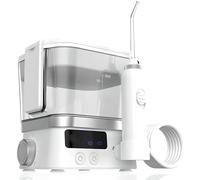 Portable Oral Irrigator with 600ML Detachable Water Tank and 10-Level Pressure Adjustment, 97.7mm Compact Design and 360° Nozzle Rotation for Home Dental Care