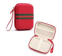 Portable Organizer Bag Shockproof Handheld Game Console Case for Trimui Brick Game Console Retro Game Console Portable Travel Storage Protective Bag Carrying Case (Red)