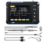 Portable Oscilloscope, Handheld DSO152 Oscilloscope, 200kHz Bandwidth 2.5MSa/s Real Time Sampling For Basic Electronics Troubleshooting And Learning(high)