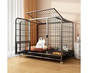 Portable Outdoor Cat Enclosure on Wheels with Easy Access Large Door & Pull-Out Tray - Perfect for Happy Cats & Safe Outdoor Playtime