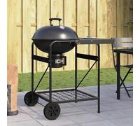 vidaXL Outdoor Grill with Wheel Black 91 x 71 x 107 cm Metal, Alfresco Cooking: