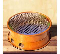 Portable Outdoor Clay Charcoal Grill Compact Tabletop Barbecue Stove for Commercial Use Durable Pottery Design Perfect for Camping and Backyard Cookin