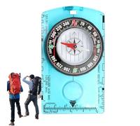 Portable Outdoor Compass Small Hiking Compass | Accurate Orientation Compass for Outdoors | Small Navigation Tool, Multifunctional Educational Aid for Travel
