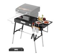 Grill Table for Blackstone Griddle, Blackstone Griddle Stand, Blackstone Stand for 22 Griddle or 17 Inch Griddle, Griddle Stand for Weber Grill, Ninja Grill, Folding and Height Adjustable Legs