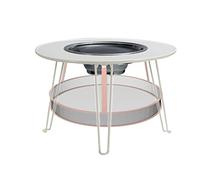 Portable Outdoor Grill Table - Folding Barbecue Rack for Charcoal Grills, Yard BBQ Oven, Compact Cooking Station for Camping, Tailgating & Backyard Parties