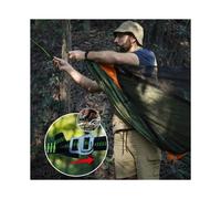 Portable Outdoor Mosquito Net Hammock Quick Open Anti-Rollover Camping Swing for Travel Hiking Garden Backyard Sleeping