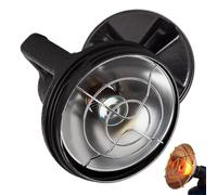 Portable Outdoor Propane Heater - Mini Radiant Stove | Camping Heating Lamp | Compact 5.23 x 6.69 in stainless steel outdoor propane heater stove with storage case, consuming 40-60g/h gas for camping