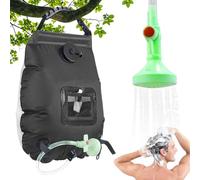 Portable Outdoor Shower - 5 Gallon/20L Solar Water Bag, Removable Bath Pouch, Head with Hose, Equipment Bath System | Outdoor Beach Indoor Home Cabin Field Glamping Balcony Deck for Shower