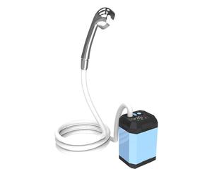 Portable Outdoor Shower Electric Camping Rechargeable 5400mAh Blue NA