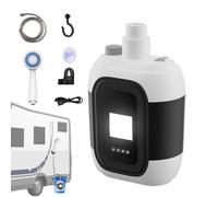 Portable Outdoor Shower Unit - USB Rechargeable Water Pump, Bright LED Assisted Bathing Tool, Long Lasting 2200mAh Power Supply, Compact Travel Friendly Design, Perfect for Beach Garden Hiking Use