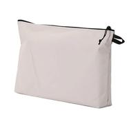 Portable Outdoor Storage Pouch Tear Resistant Wide Opening Travel Organizer Bag Large Capacity Cosmetic Smooth Zipper Cosmetic Toiletry, Light Gray L