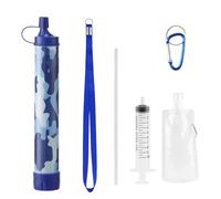 Portable Outdoor Water Filter, 1 Micron Pre-Filter for Sediment & Particles, 5000L Capacity, Camping & Hiking Gear, Blue
